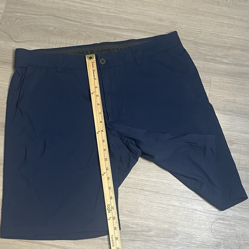 Under Armour UA Match Play Showdown Vented Golf Shorts Navy Men's 38 Performance - Picture 6 of 10